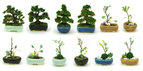 盆栽の世界を凝縮したミニチュア模型のシリーズ「THE BONSAI」が再登場 